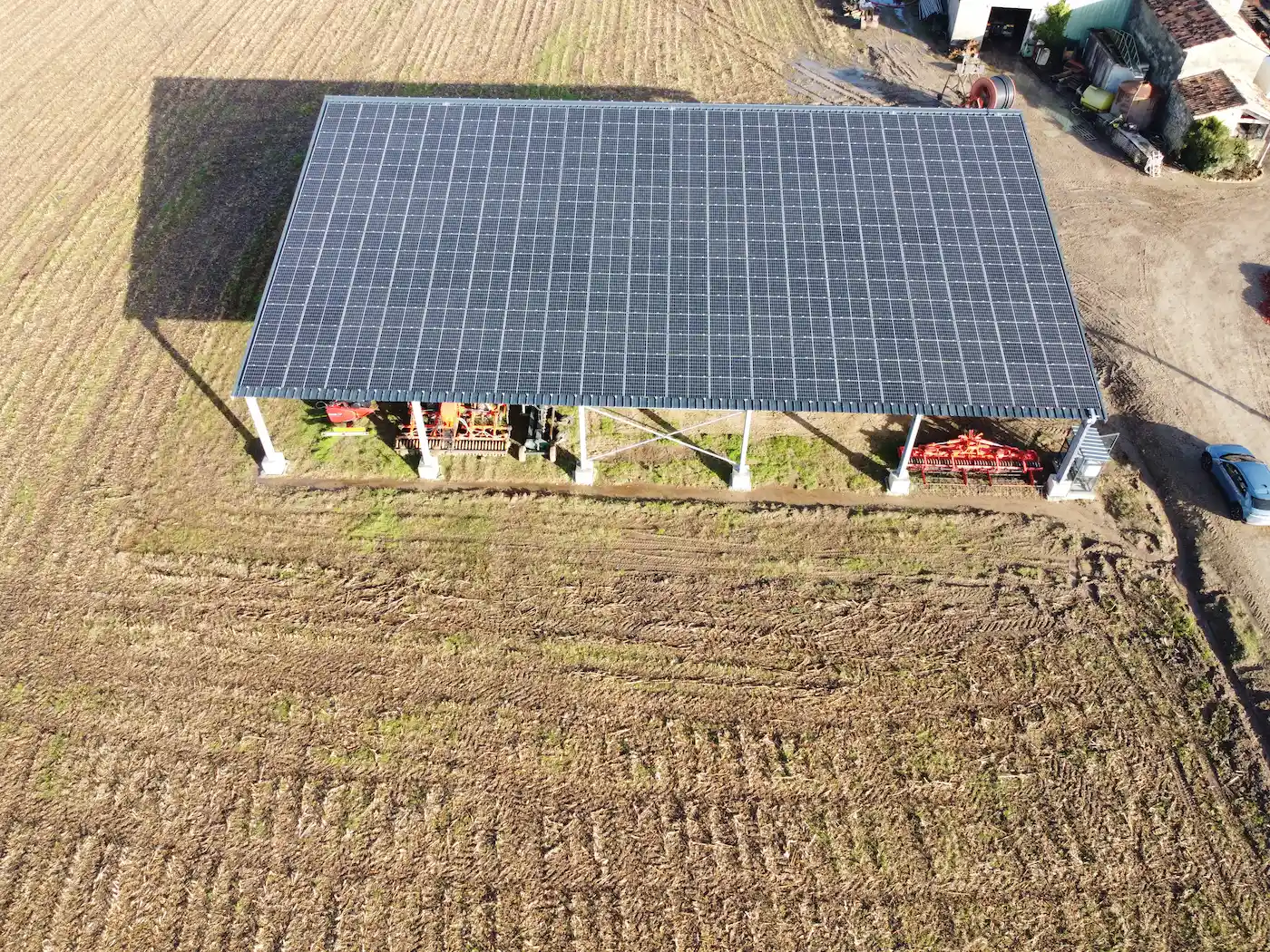 Hangar agricole solaire à Sainte-Terre, Gironde — Phénix Solar